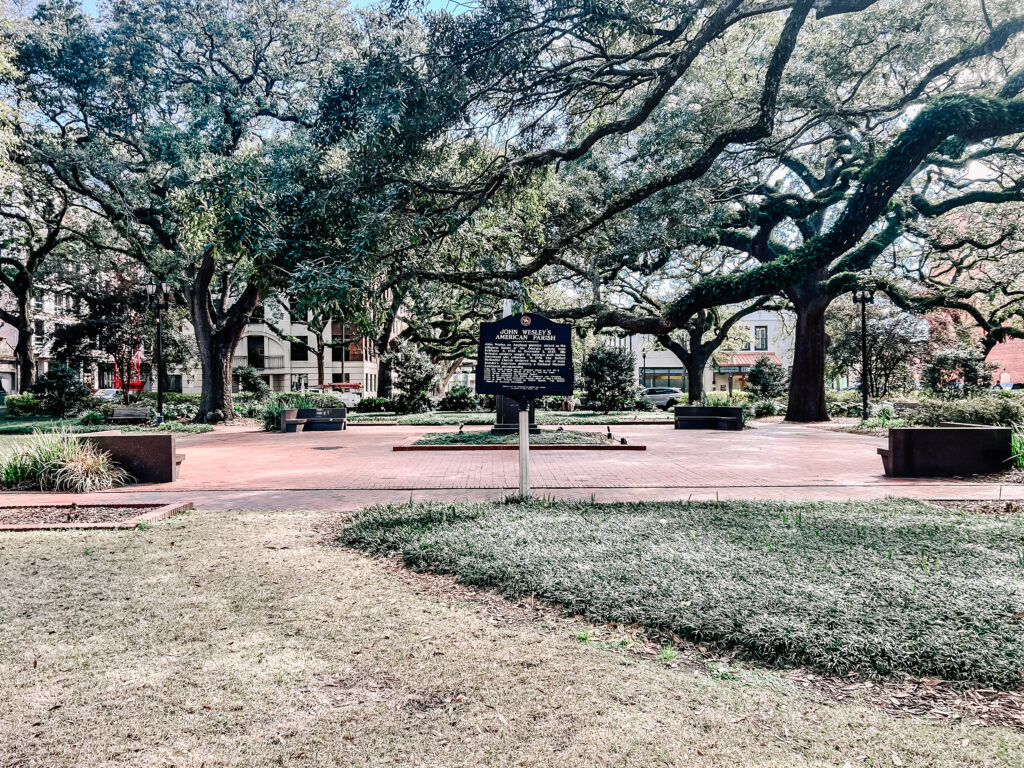 Historic information for Reynolds Squares in Savannah, GA.